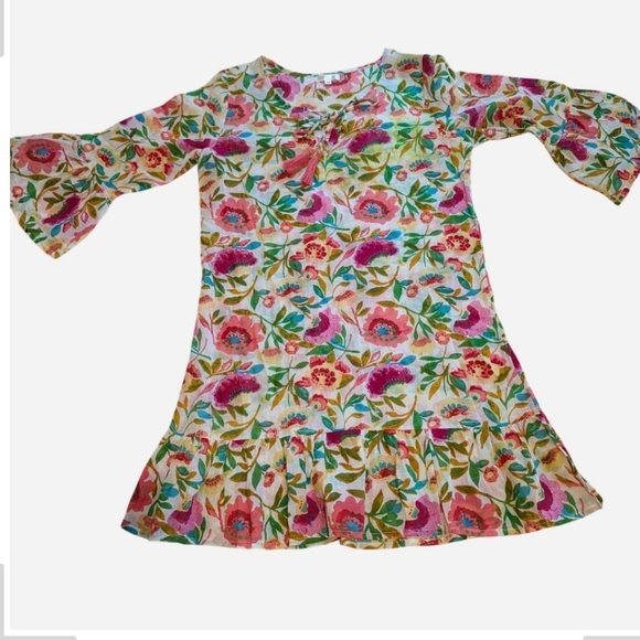 Vibrant Floral Mini Dress - Picture 2 of 15